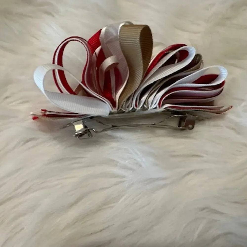 Bundle (3) of Loopy Bow on Spring Barrette     5B8078  Handmade NWT Boutique